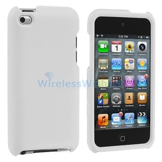 White Hard Case Accessory for iPod Touch 4th Gen 4G 4