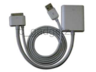Exclusive iPhone 4 iPad VGA Cable with USB Charging