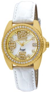 Invicta 1117 Womens Angel Crystal Accented Watch w Set of Seven Straps