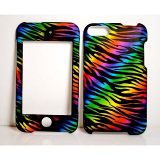 iPod Touch 2nd 3rd Gen Hard Case Cover Rainbow Zebra