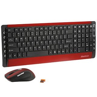 EUR € 37.62   2.4G Wireless Vanntett QWERTY tastatur med 2400dpi mus