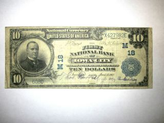  10 National Currency Scarce First National Bank of Iowa City