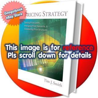 Pricing Strategy by Tim Smith International Edition 0538480882