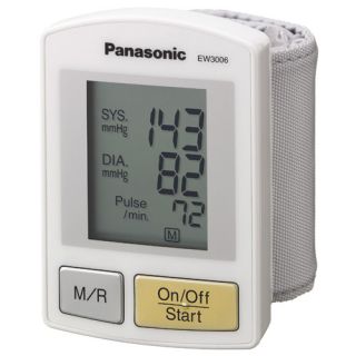 The LCD panel shows blood pressure and pulse rate simultaneously.