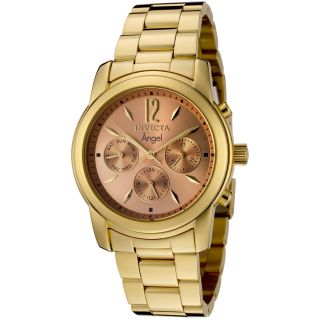 Ladies Invicta 0464 Angel SWISS18K Gold Plated Stainless Steel Watch