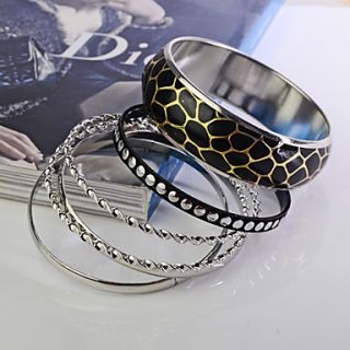 EUR € 3.58   Leopard Grain Wide Alloy Bracelet Set, ¡Envío Gratis