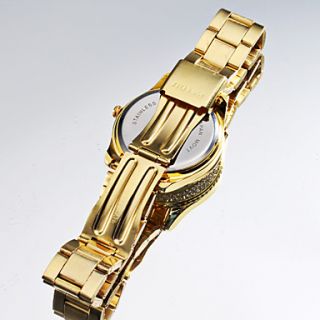 EUR € 10.66   Heren Staal Analoog Quartz Wrist Watch (Gold), Gratis