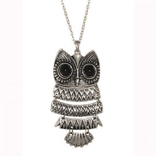 EUR € 3.67   Sheet Metal Connection Owl Necklace, Gratis Fragt På