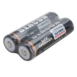 EUR € 12.69   baken beschermd 18650 3.7v 3200mah oplaadbare li ion