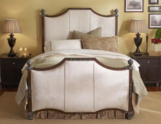 Wesley Allen Iron And Upholstered Bed Available In Queen And King