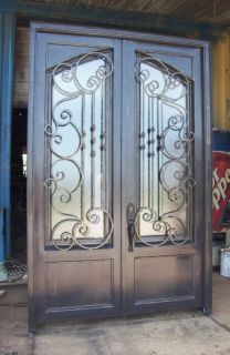 Wrought Iron Door Iron Entry Door Forged Door 6ft X10
