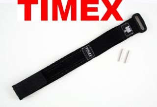 Timex Ironman Watch Band Black Velcro 12 16mm Strap Q7B820
