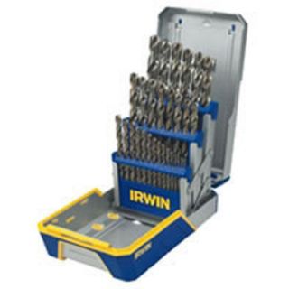 Irwin 3018002 29 Piece Cobalt M 35 Metal Index Drill Bit Set