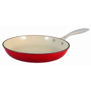 Le Chef Enamel Light Cast Iron Red Fry Pan 11 inch on Sale