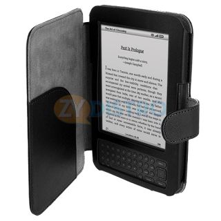  PU Leather Skin Case Cover Wallet Pouch for  Kindle Keyboard 3G