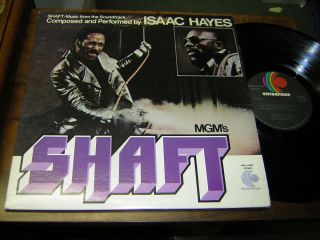 Shaft 70s Soundtrack LP Isaac Hayes Gatefold Stereo USA Issue
