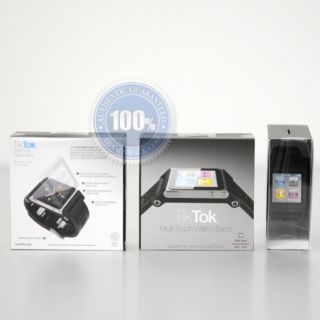 LunaTik Tiktok Watch Band Strap for iPod Nano 6g Black Authentic 100