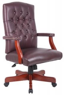 New Executive Italian Leather Traditional Office Chairs