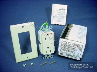 Leviton Ivory ISOLATED Ground SURGE SUPPRESSION Receptacle Outlet 15A