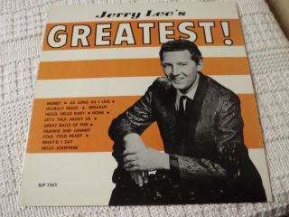 JERRY LEE LEWIS SUN LP 1265 JERRY LEES GREATEST COVER ONLY NO RECORD M