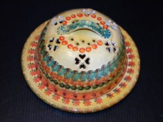  ARS Hand Painted Italian Covered Cheese Tray Made in Italy
