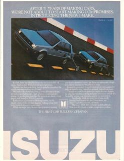 1985 Isuzu I Mark 71 Years No Compromises Ad