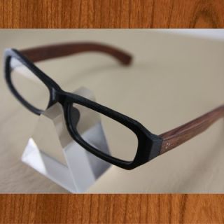 SAGAWA Fujii Real Wood Temple Eyeglass Glass Plastic 8317 7111D Woody