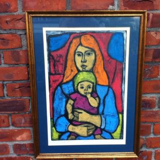 Irving Amen Artists Proof Lithograph Signed The First Child