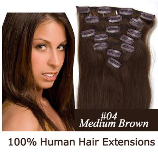  7pcs Clip in Full Head 100 Real Human Remy Hair Extensions