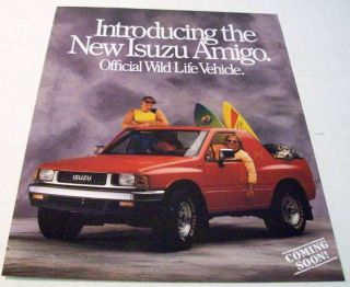 Isuzu 1988 Amigo Truck Sales Brochure