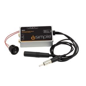 iSimple IS31 Wired FM Modulator Universal Auxiliary Audio Input for