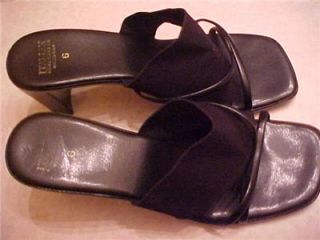 Italian Shoemakers Brand Sandals Size 6 0M Black Italy