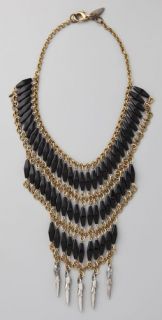 Fallon Jewelry Velouria Long Bib Necklace