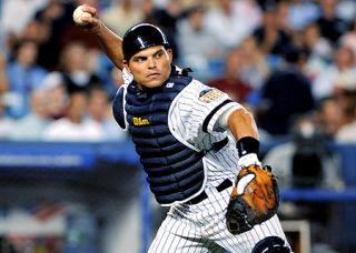 NY Yankees Ivan Pudge Rodriguez Game Used Baseball Bat