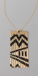 House of Harlow 1960 Metal Fringe Necklace