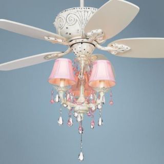 43 Casa Deville Pretty in Pink Pull Chain Ceiling Fan   #87534 45955