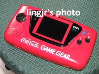 RARE Sega Coca Cola Kid Japan Red Limited Edition Game Gear Set Used