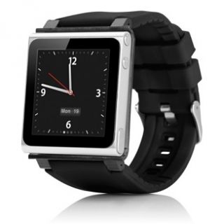 Brand New Cool Black iWatchz Wrist Watch Case for iPod Nano 6g