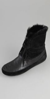 House of Harlow 1960 Madoxx Fur Booties