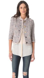 Tory Burch Emma Knotted Tweed Jacket