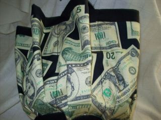 Money Money Money Print Cloth Bingo Bag