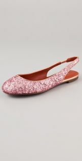Marc by Marc Jacobs Sling Back Glitter Flats