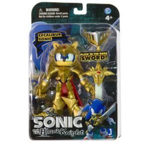 Sonic The Hedgehog Black Knight 5 inch Action Figure Excalibur Sonic