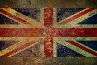 Scarpe Converse All Star Vintage Ct Hi UK Flag Bandiera Inglese