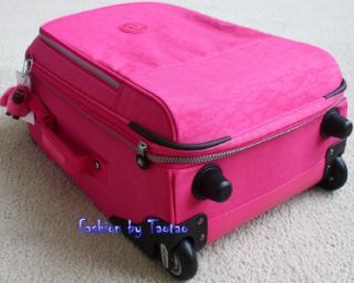New w Tag Kipling Yubin New York Luggage Shiny Pink