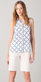 Tibi Sleeveless Nadia Shirt