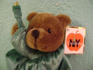 1999 J Fan New York Teddy Bear Statue of Liberty
