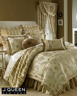 Queen New York San Remo Gold Taupe 4 Piece King Comforter Set