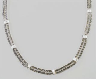 Judith Jack Sterling Silver Marcasite Necklace 2010