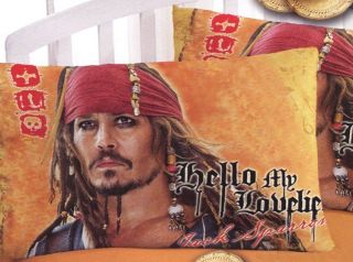   the Caribbean Stranger Tides Jack Sparrow Johnny Depp Pillowcase New